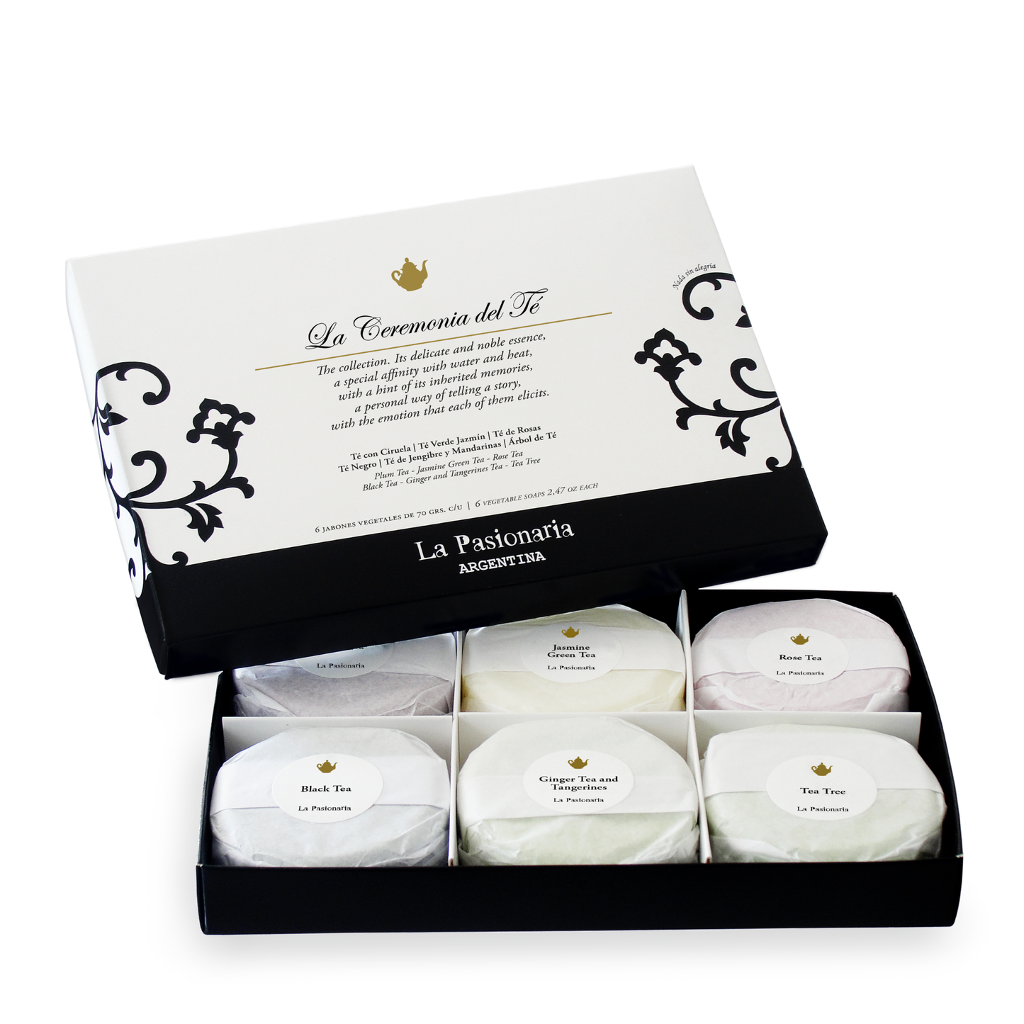 LA CEREMONIA DEL TÉ - VEGETABLE SOAPS SET OF 6
