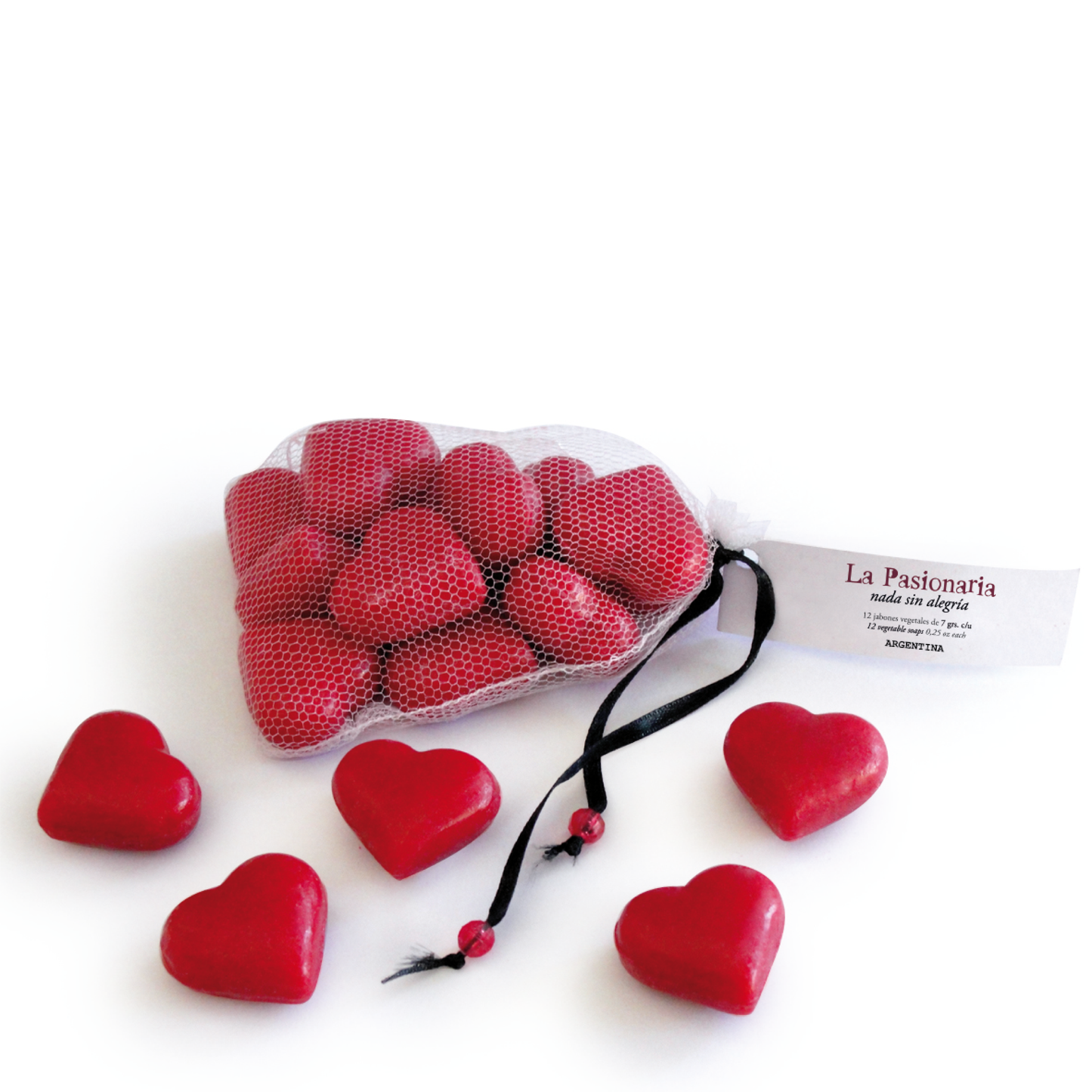 CORAZONES APASIONADOS - 12 VEGETABLE SOAPS